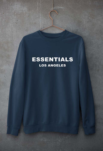 Essentials Unisex Sweatshirt for Men/Women-S(40 Inches)-Navy Blue-Ektarfa.online