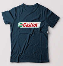 Load image into Gallery viewer, Castrol T-Shirt for Men-S(38 Inches)-Petrol Blue-Ektarfa.online
