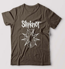 Load image into Gallery viewer, Slipknot T-Shirt for Men-S(38 Inches)-Olive Green-Ektarfa.online
