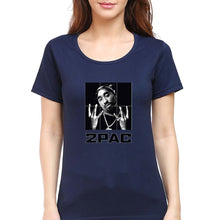 Load image into Gallery viewer, Tupac 2Pac T-Shirt for Women-Navy Blue-Ektarfa.online
