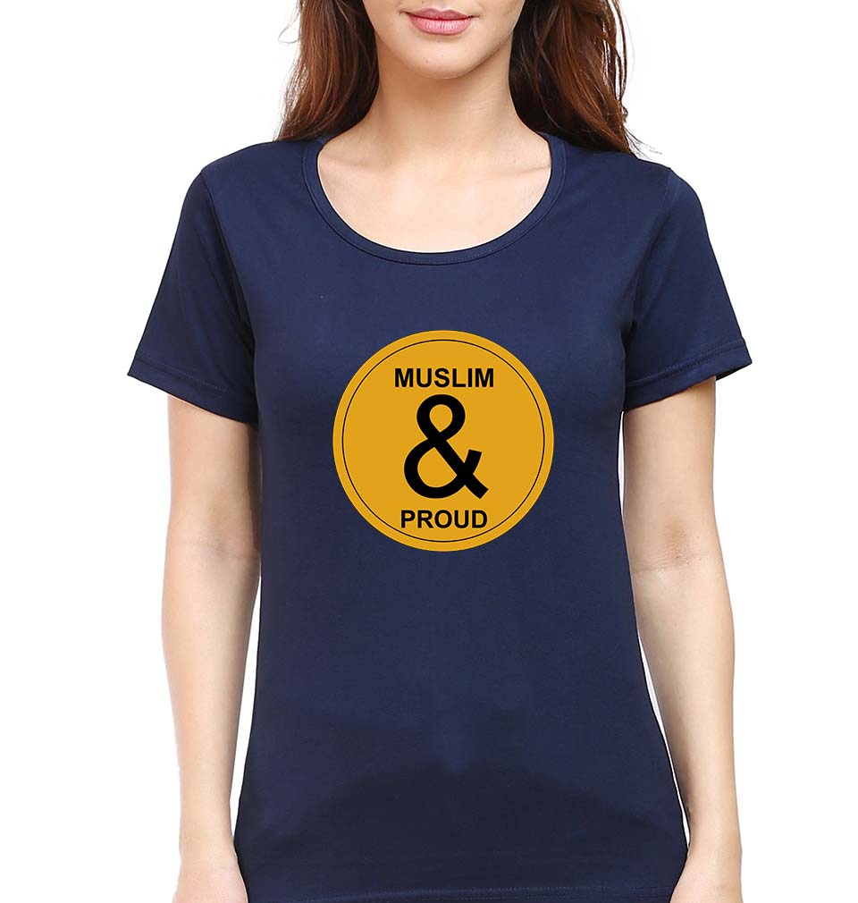 Muslim T-Shirt for Women-XS(32 Inches)-Navy Blue-Ektarfa.online
