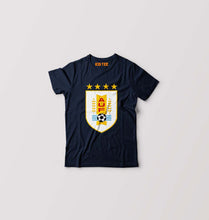 Load image into Gallery viewer, Uruguay Football Kids T-Shirt for Boy/Girl-0-1 Year(20 Inches)-Navy Blue-Ektarfa.online
