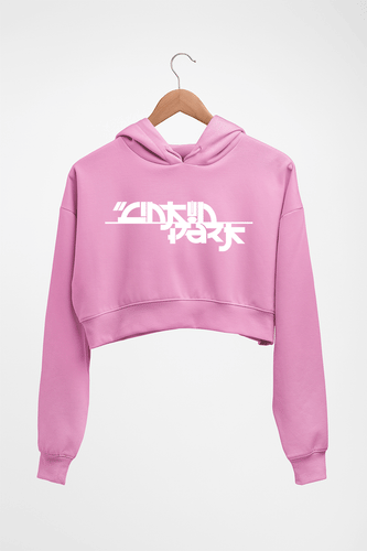 Linkin Park Crop HOODIE FOR WOMEN-Light Baby Pink-Ektarfa.online