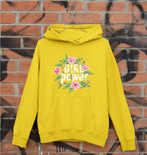Load image into Gallery viewer, Feminist Girl Power Unisex Hoodie for Men/Women-S(40 Inches)-Mustard Yellow-Ektarfa.online
