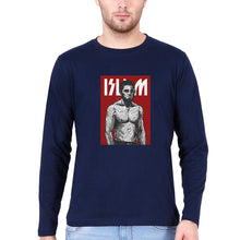 Load image into Gallery viewer, Islam Makhachev Full Sleeves T-Shirt for Men-Navy Blue-Ektarfa.online
