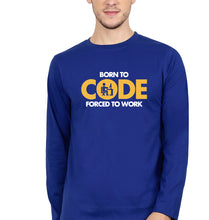 Load image into Gallery viewer, Coder Geek Full Sleeves T-Shirt for Men-Royal Blue-Ektarfa.online

