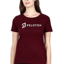 Load image into Gallery viewer, Peloton T-Shirt for Women-Maroon-Ektarfa.online
