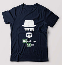 Load image into Gallery viewer, Geek Coder T-Shirt for Men-Navy Blue-Ektarfa.online
