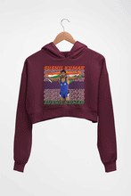 Load image into Gallery viewer, Sushil Kumar Crop HOODIE FOR WOMEN-Maroon-Ektarfa.online
