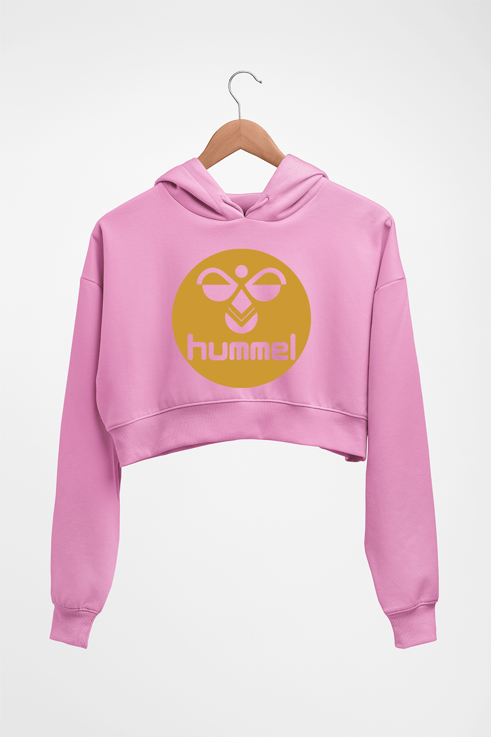 Hummel Crop HOODIE FOR WOMEN-Light Baby Pink-Ektarfa.online