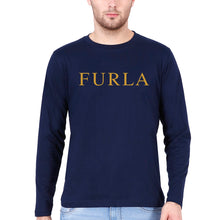 Load image into Gallery viewer, Furla Full Sleeves T-Shirt for Men-S(38 Inches)-Navy Blue-Ektarfa.online
