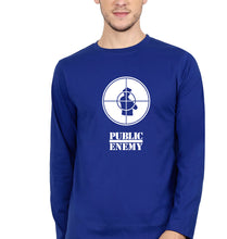 Load image into Gallery viewer, Public Enemy Full Sleeves T-Shirt for Men-Royal Blue-Ektarfa.online
