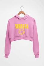 Load image into Gallery viewer, Nirvana Crop HOODIE FOR WOMEN-Light Baby Pink-Ektarfa.online
