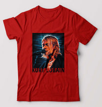 Load image into Gallery viewer, Kurt Cobain T-Shirt for Men-S(38 Inches)-Red-Ektarfa.online
