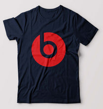 Load image into Gallery viewer, Beats T-Shirt for Men-S(38 Inches)-Navy Blue-Ektarfa.online
