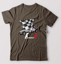 Load image into Gallery viewer, Formula 1(F1) T-Shirt for Men-S(38 Inches)-Olive Green-Ektarfa.online
