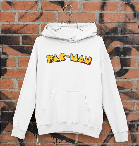 Pacman Unisex Hoodie for Men/Women-White-Ektarfa.online