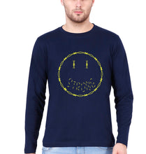 Load image into Gallery viewer, Strong Emoji Full Sleeves T-Shirt for Men-Navy blue-Ektarfa.online

