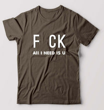 Load image into Gallery viewer, Naughty Offensive T-Shirt for Men-Olive Green-Ektarfa.online
