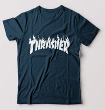 Load image into Gallery viewer, Thrasher T-Shirt for Men-Petrol Blue-Ektarfa.online
