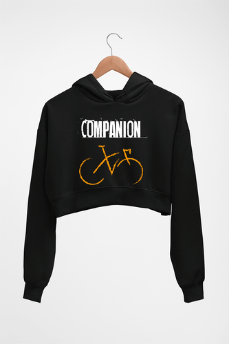 Cycling Companion Crop HOODIE FOR WOMEN-Black-Ektarfa.online