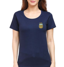 Load image into Gallery viewer, Argentina Footbal T-Shirt for Women-Navy Blue-Ektarfa.online
