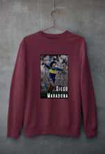 Load image into Gallery viewer, Diego Maradona Unisex Sweatshirt for Men/Women-S(40 Inches)-Maroon-Ektarfa.online
