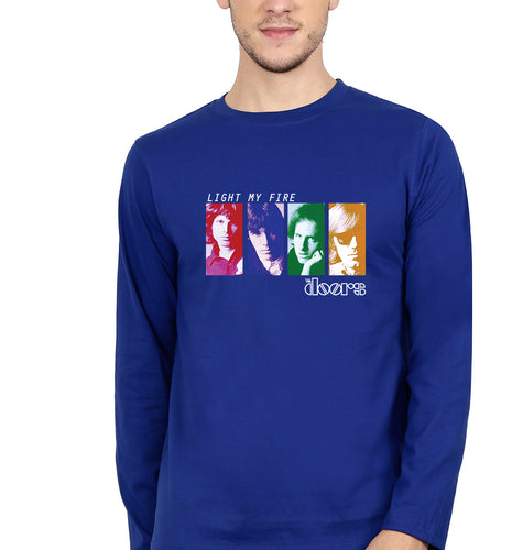 The Doors Full Sleeves T-Shirt for Men-Royal Blue-Ektarfa.online