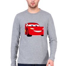 Load image into Gallery viewer, Lightning McQueen Full Sleeves T-Shirt for Men-Grey Melange-Ektarfa.online
