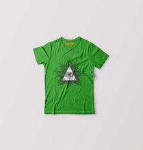 Load image into Gallery viewer, Eye Pyramid Kids T-Shirt for Boy/Girl-0-1 Year(20 Inches)-Flag Green-Ektarfa.online
