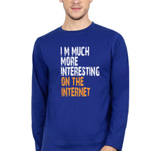 Load image into Gallery viewer, Internet Funny Full Sleeves T-Shirt for Men-Royal Blue-Ektarfa.online
