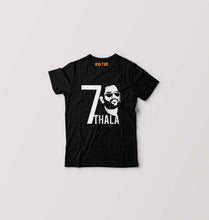 Load image into Gallery viewer, MS Dhoni 07 Thala Kids T-Shirt for Boy/Girl-Black-Ektarfa.online
