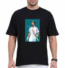 Load image into Gallery viewer, Novak Djokovic Tennis Oversized T-Shirt for Men-Black-Ektarfa.online
