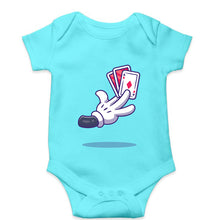 Load image into Gallery viewer, Poker Kids Romper For Baby Boy/Girl-0-5 Months(18 Inches)-Sky Blue-Ektarfa.online
