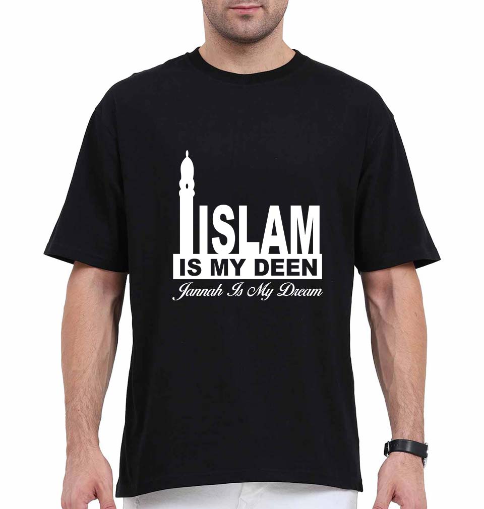 Islam Oversized T-Shirt for Men-Black-Ektarfa.online