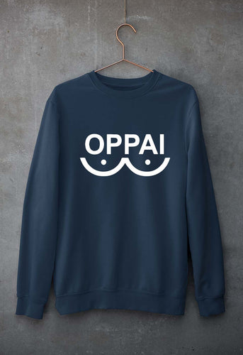 Oppai Unisex Sweatshirt for Men/Women-Navy Blue-Ektarfa.online