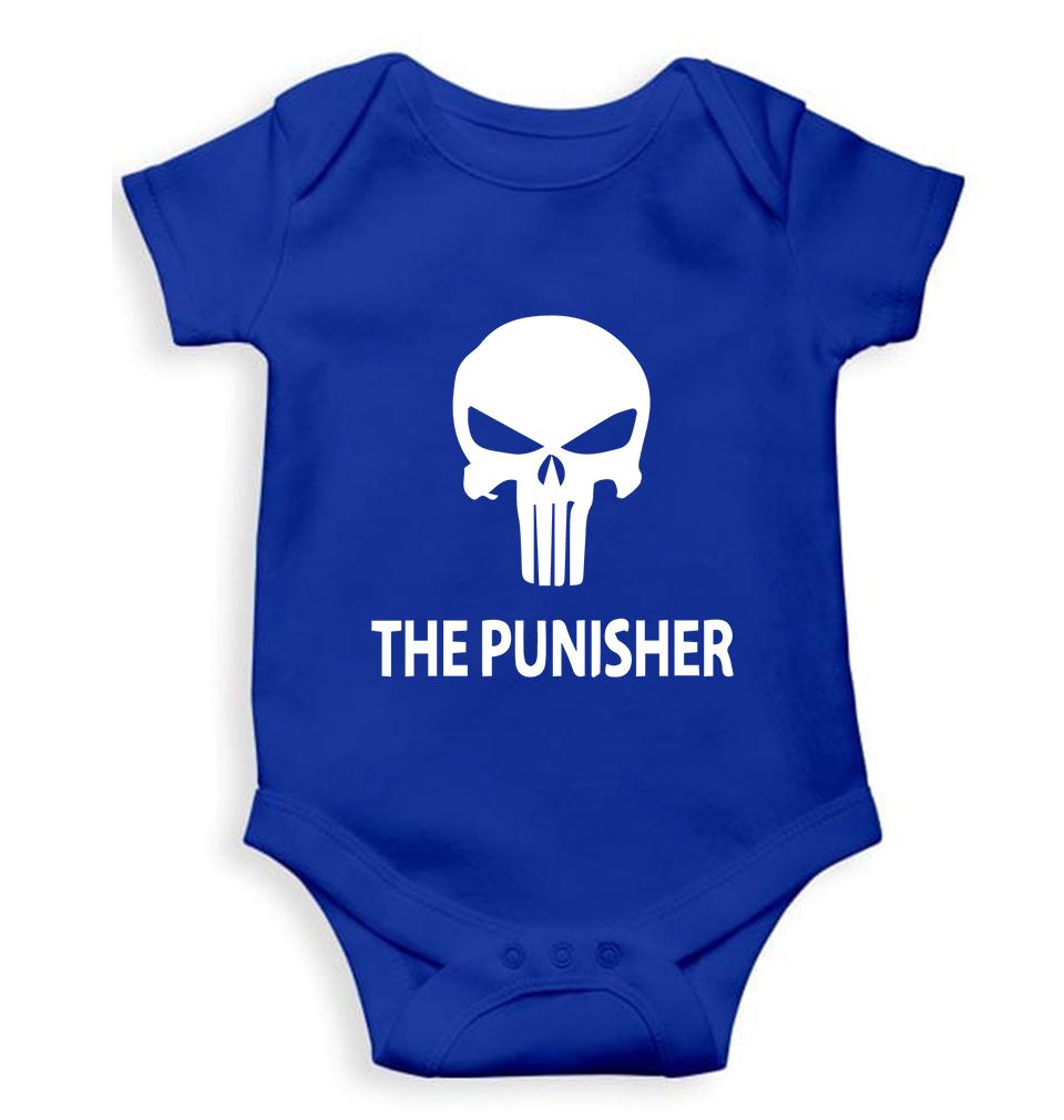 Punisher Kids Romper For Baby Boy/Girl-0-5 Months(18 Inches)-Royal Blue-Ektarfa.online