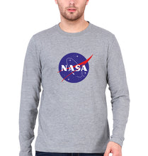 Load image into Gallery viewer, Nasa Full Sleeves T-Shirt for Men-Grey Melange-Ektarfa.online
