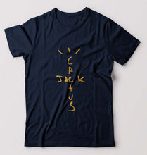 Load image into Gallery viewer, Cactus Jack Travis Scott T-Shirt for Men-S(38 Inches)-Navy Blue-Ektarfa.online
