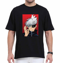 Load image into Gallery viewer, Sukuna Anime Oversized T-Shirt for Men-Black-Ektarfa.online
