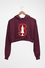 Load image into Gallery viewer, Stanford Crop HOODIE FOR WOMEN-Maroon-Ektarfa.online
