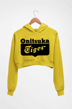 Load image into Gallery viewer, Onitsuka Tiger Crop HOODIE FOR WOMEN-Mustard Yellow-Ektarfa.online
