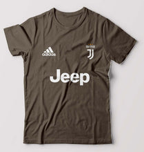 Load image into Gallery viewer, Juventus F.C. 2021-22 T-Shirt for Men-S(38 Inches)-Olive Green-Ektarfa.online
