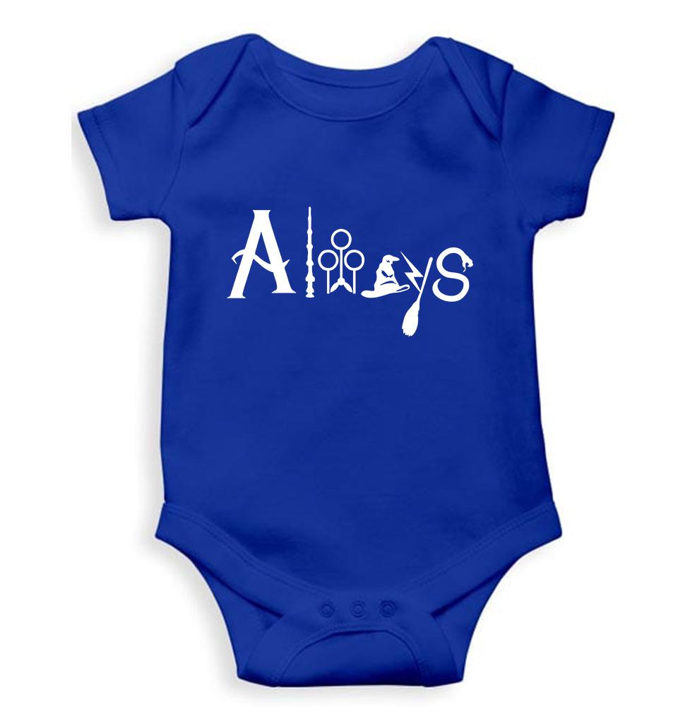 Harry Potter Kids Romper For Baby Boy/Girl-0-5 Months(18 Inches)-Royal Blue-Ektarfa.online