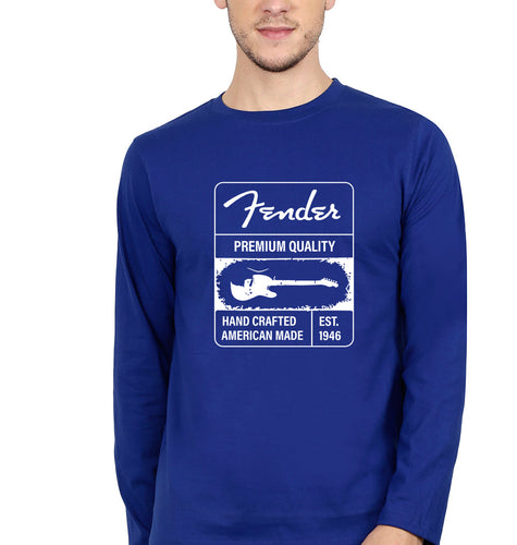 Fender Full Sleeves T-Shirt for Men-royal blue-Ektarfa.online