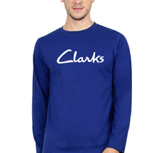 Load image into Gallery viewer, Clarks Full Sleeves T-Shirt for Men-S(38 Inches)-Royal Blue-Ektarfa.online
