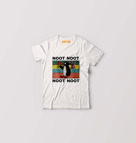 Pingu Kids T-Shirt for Boy/Girl-White-Ektarfa.online