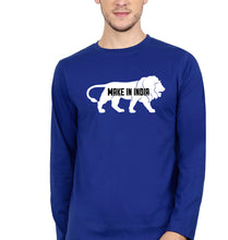 Load image into Gallery viewer, Make in India Full Sleeves T-Shirt for Men-Royal Blue-Ektarfa.online
