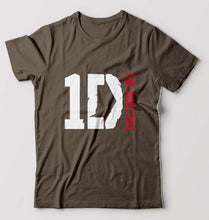 Load image into Gallery viewer, One Direction T-Shirt for Men-S(38 Inches)-Olive Green-Ektarfa.online
