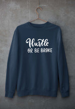 Load image into Gallery viewer, Hustle Unisex Sweatshirt for Men/Women-S(40 Inches)-Navy Blue-Ektarfa.online
